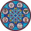 7 sacraments catholic decorative stained glass window film design