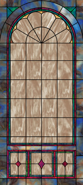church stained glass window film design