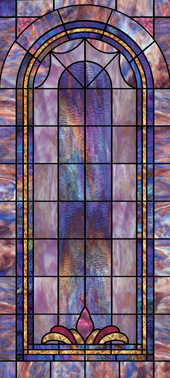 church stained glass decorative window film covering