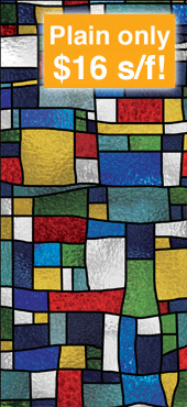 stained glass decorative church window decal film