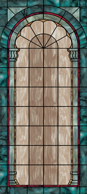 decorative stained glass wallpaper film for church windows
