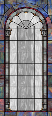 church stained glass decorative window UV film covering