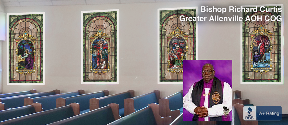 modern decorative stained glass window film designs for churches