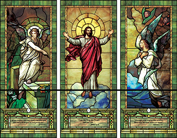  triptych Jesus decorative  window film design