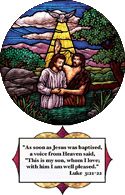 John the baptist decorative window film decal