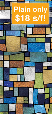 stained glass decorative church window decal film