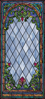 church stained glass decorative window UV film covering