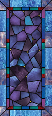 decorative stained glass wallpaper film for church windows