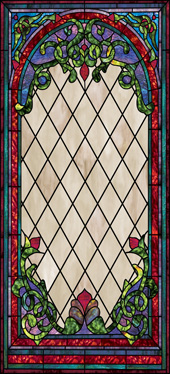 decorative stained glass wallpaper film for church windows