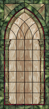 stained glass decorative church window decal film Design